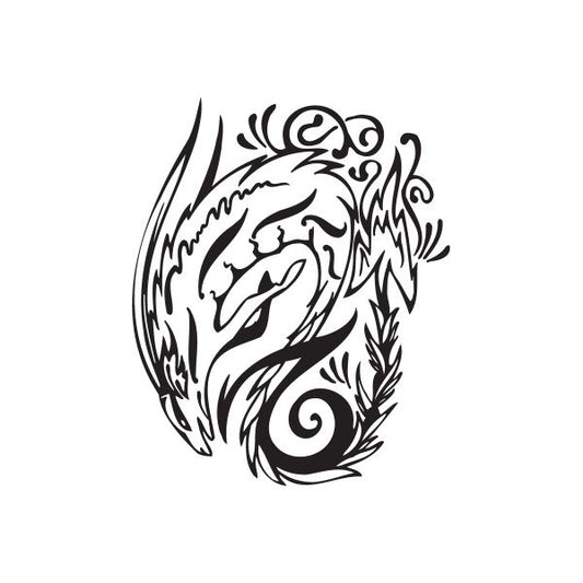 Image of Capricorn Figure Tattoo Decal