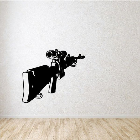 Image of Far Angle Detailed Lefty Hunting Rifle Decal