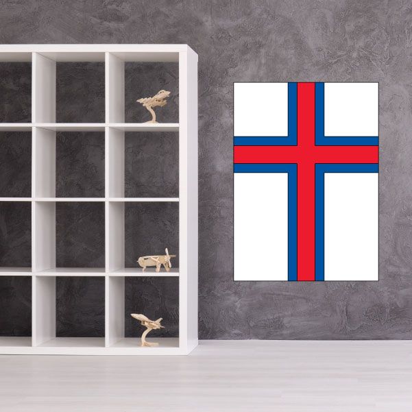 Image of Faroe islands Flag Sticker 