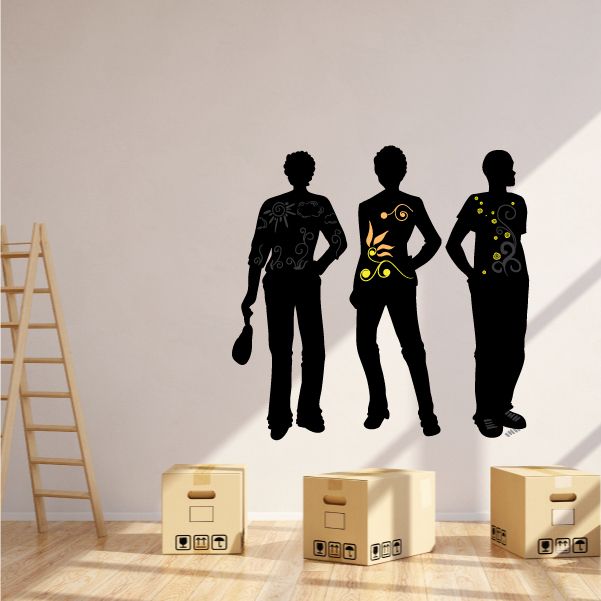 Image of Fashion People Silhouette Sticker