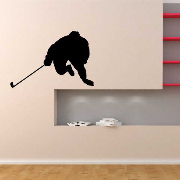 Image of Fast Hockey Player Decal