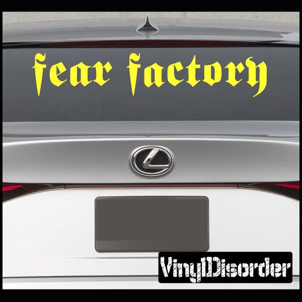 Image of Fear Factory Text Decal