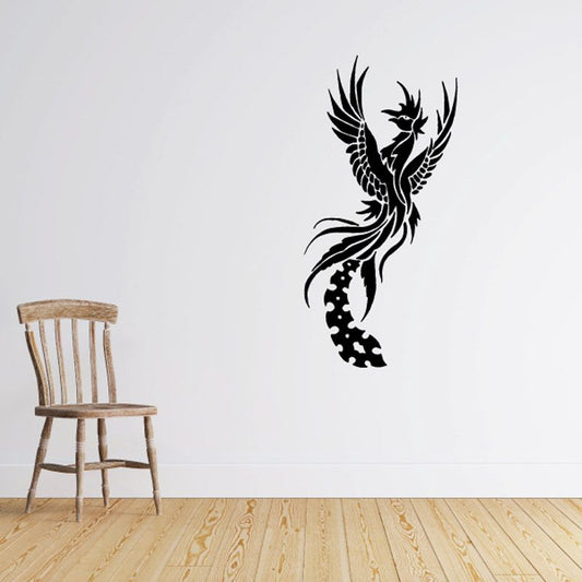 Image of Fearless Feathery Peacock Decal