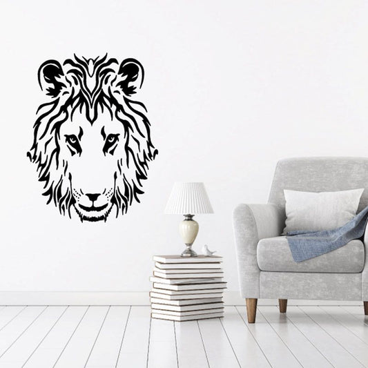 Image of Fearless Lion Head Decal