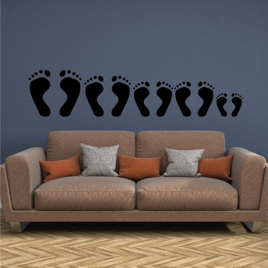 Image of Feet Spread Out Family Kit Decal