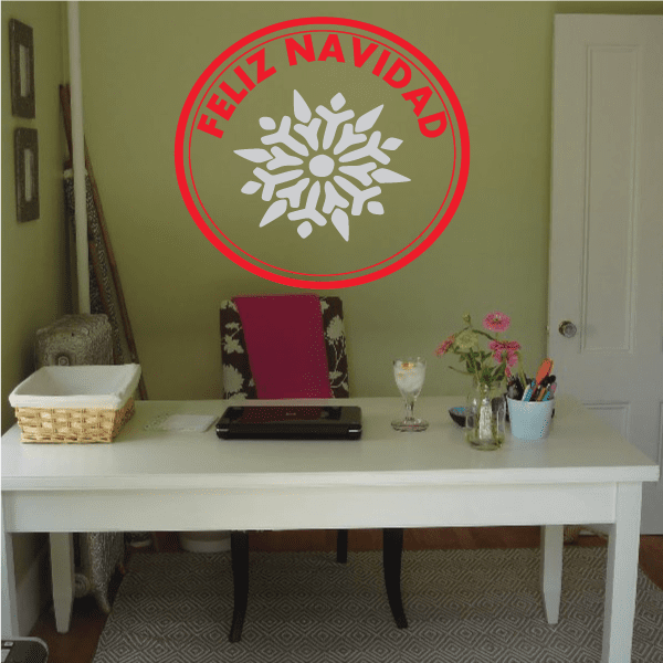 Image of Feliz Navidad Decal - Vinyl Decal - Car Decal - Vdcolor002