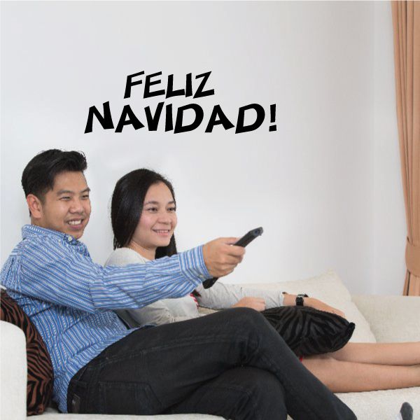 Image of Feliz Navidad Quote Decal