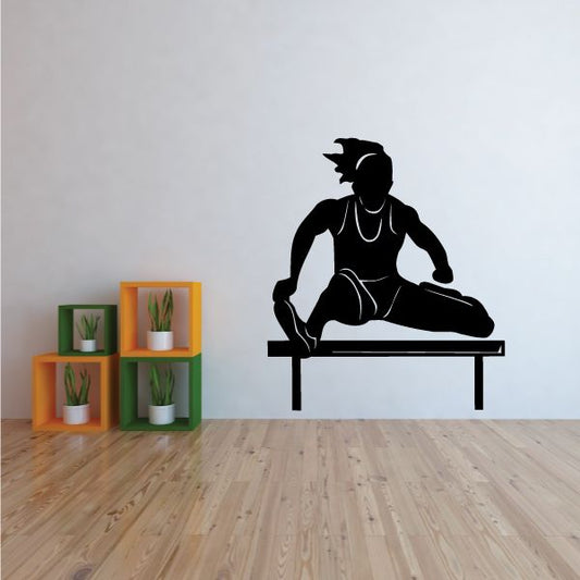 Image of Female Hurdle Jumper Decal