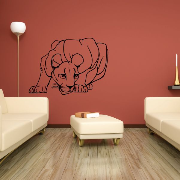 Image of Female Lion Crouching Decal