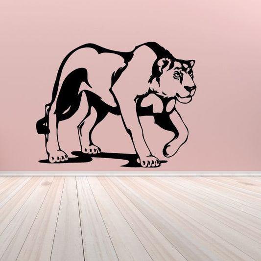 Image of Female Lion Prowling Decal