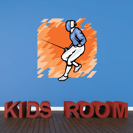 Image of Fencing Wall Decal - Vinyl Sticker - Car Sticker - Die Cut Sticker - SMcolor004