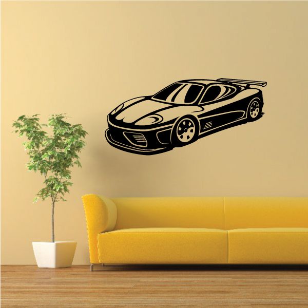 Image of Ferrari Race Car Decal