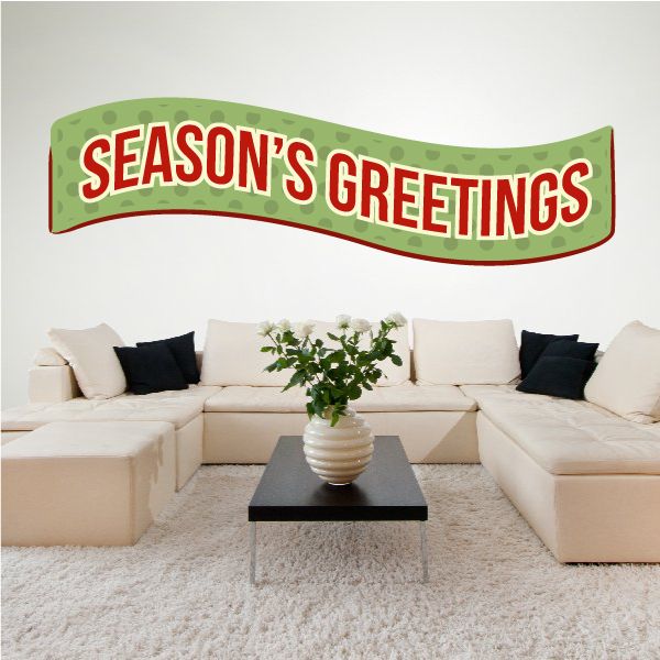 Image of Festive Seasons Greetings Banner Sticker