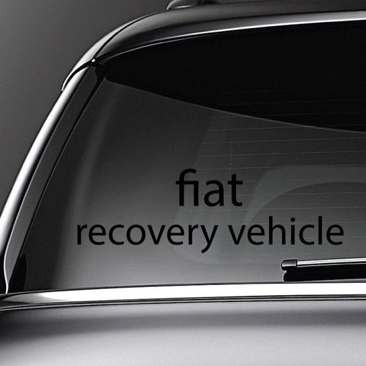 Image of fiat Recovery Vehicle Decal