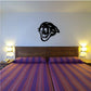 Cougar head wall decal, black vinyl silhouette