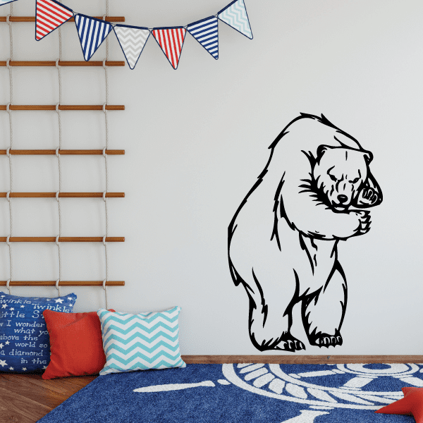 Image of Fighting Bear Decal