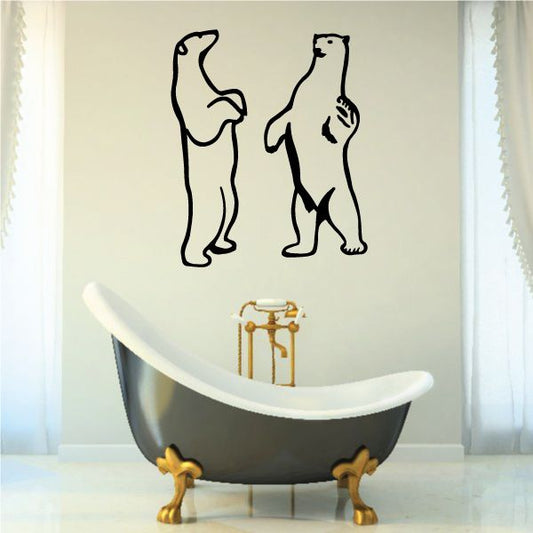 Image of Fighting Bears Decal