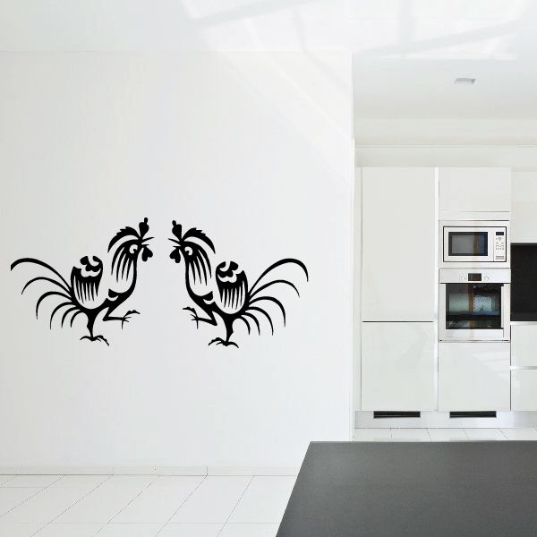 Image of Fighting Rooster Decal