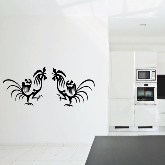 Image of Fighting Rooster Decal