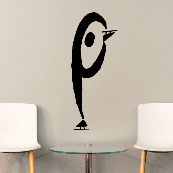 Image of Figure skating Wall Decal - Vinyl Decal - Car Decal - Bl001