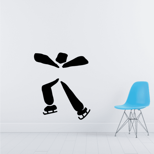 Image of Figure skating Wall Decal - Vinyl Decal - Car Decal - Bl003