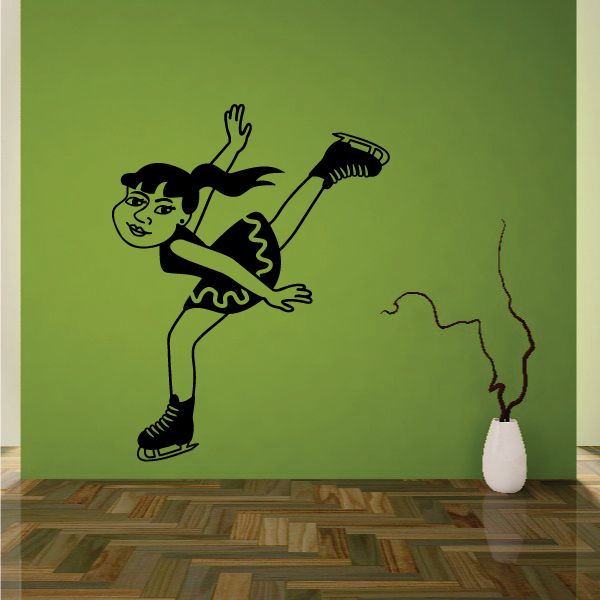 Image of Figure Skating Wall Decal - Vinyl Decal - Car Decal - MC001