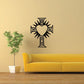Filligree cross decal with heart centerpiece, black metal-style design