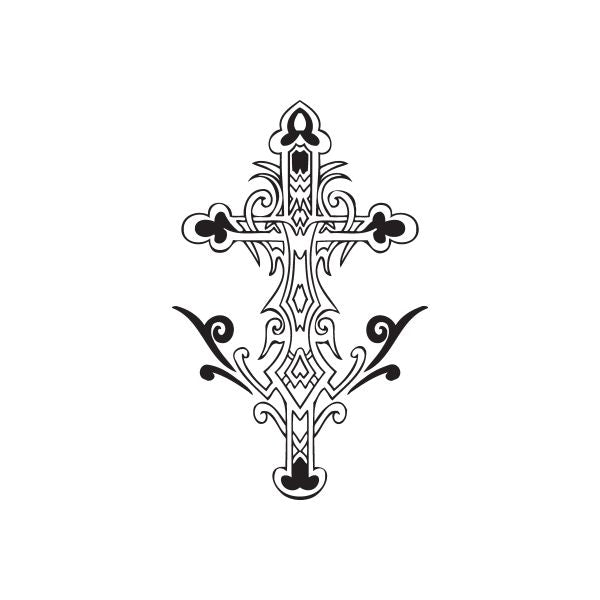 Image of Filligree Embellished Cross Decal