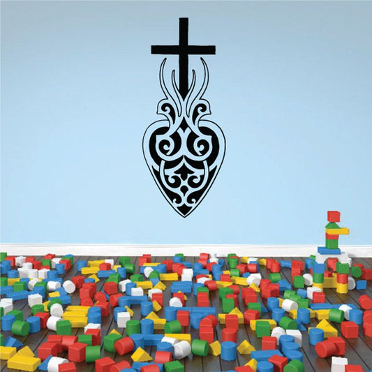 Image of Filligree Sacred Heart Decal