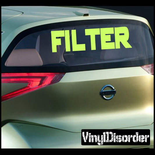 Image of Filter Decal