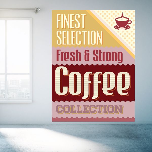 Image of Finest Selection Fresh and Strong Coffee Sticker