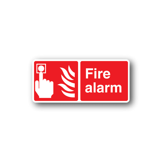 Image of Fire Alarm Button Sticker