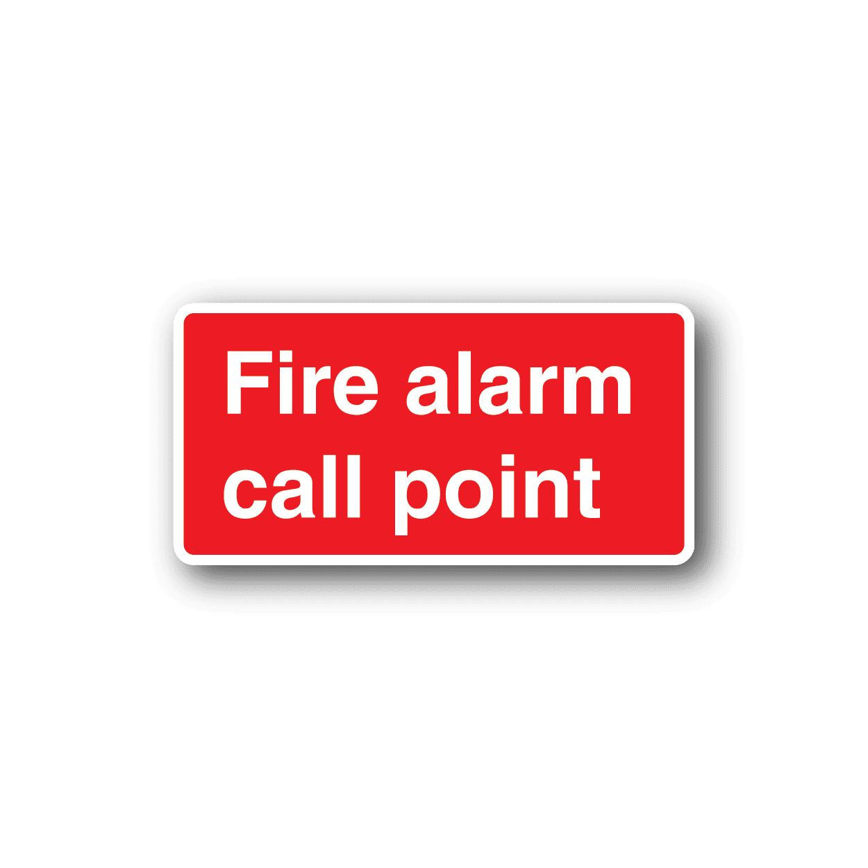 Image of Fire Alarm Call Point rectangle Sticker