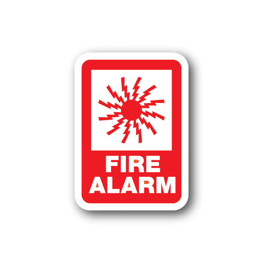 Image of Fire Alarm Safety Sticker