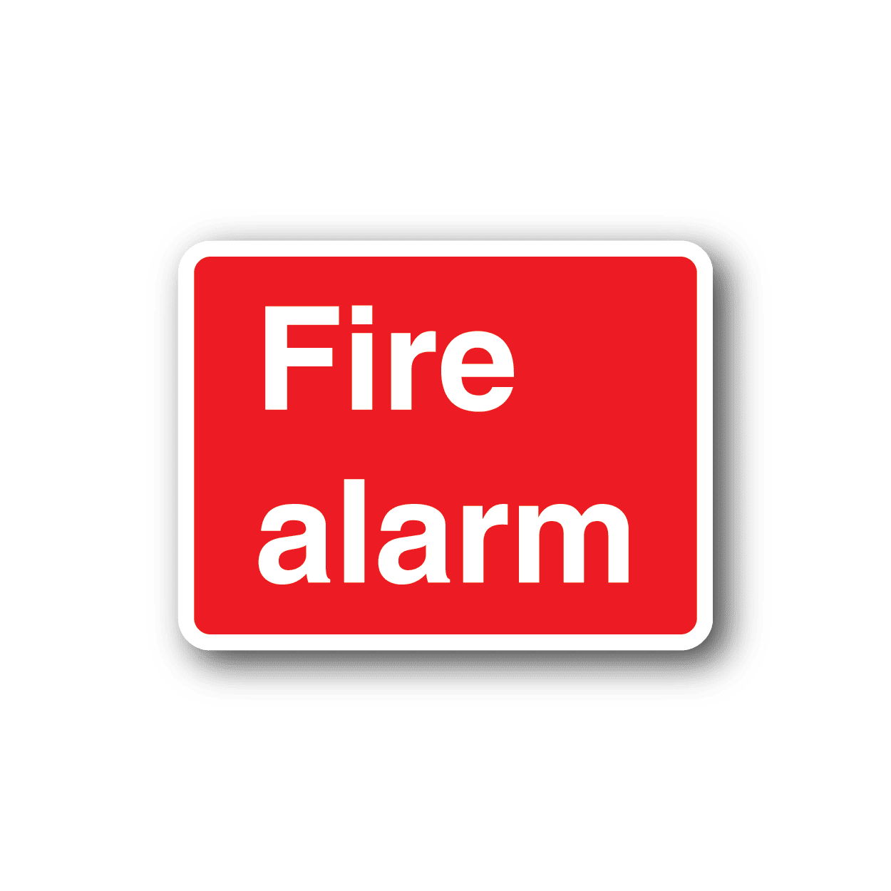 Image of Fire Alarm Text Sticker