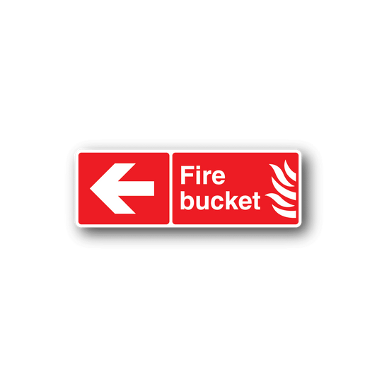 Image of Fire Bucket that way Sticker