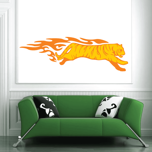 Image of Fire Burst Charge Tiger Sticker