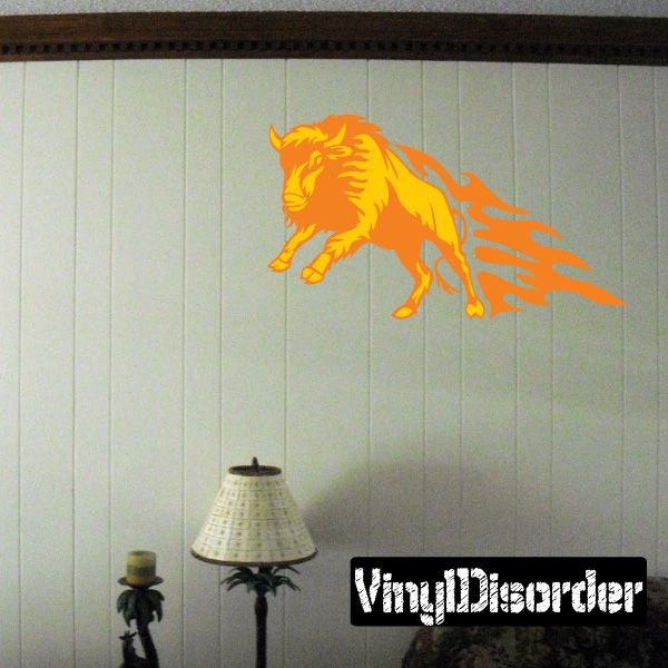 Fire Charged Bison Sticker – Vinyl Disorder