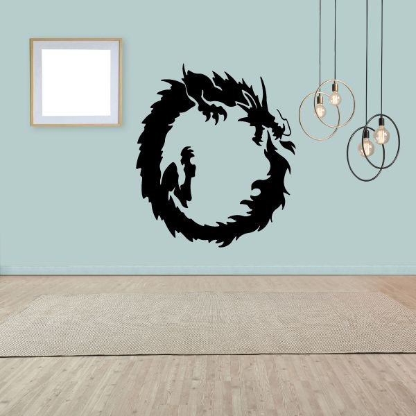 Image of Fire Dragon Ouroboros Decal