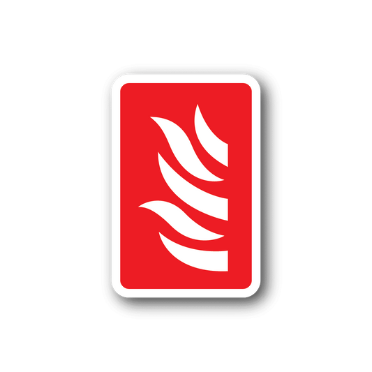 Image of Fire Emergency Sticker