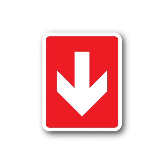 Image of Fire Exit Downstairs Sticker
