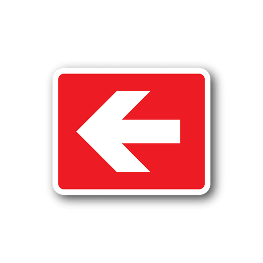 Image of Fire Exit Left Sticker