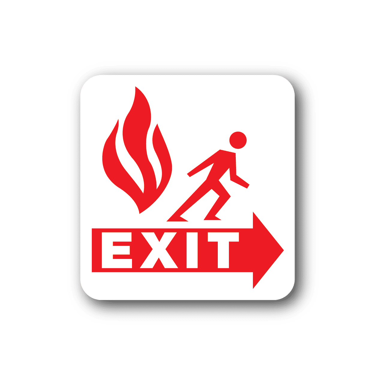 Image of Fire Exit Safety Sticker