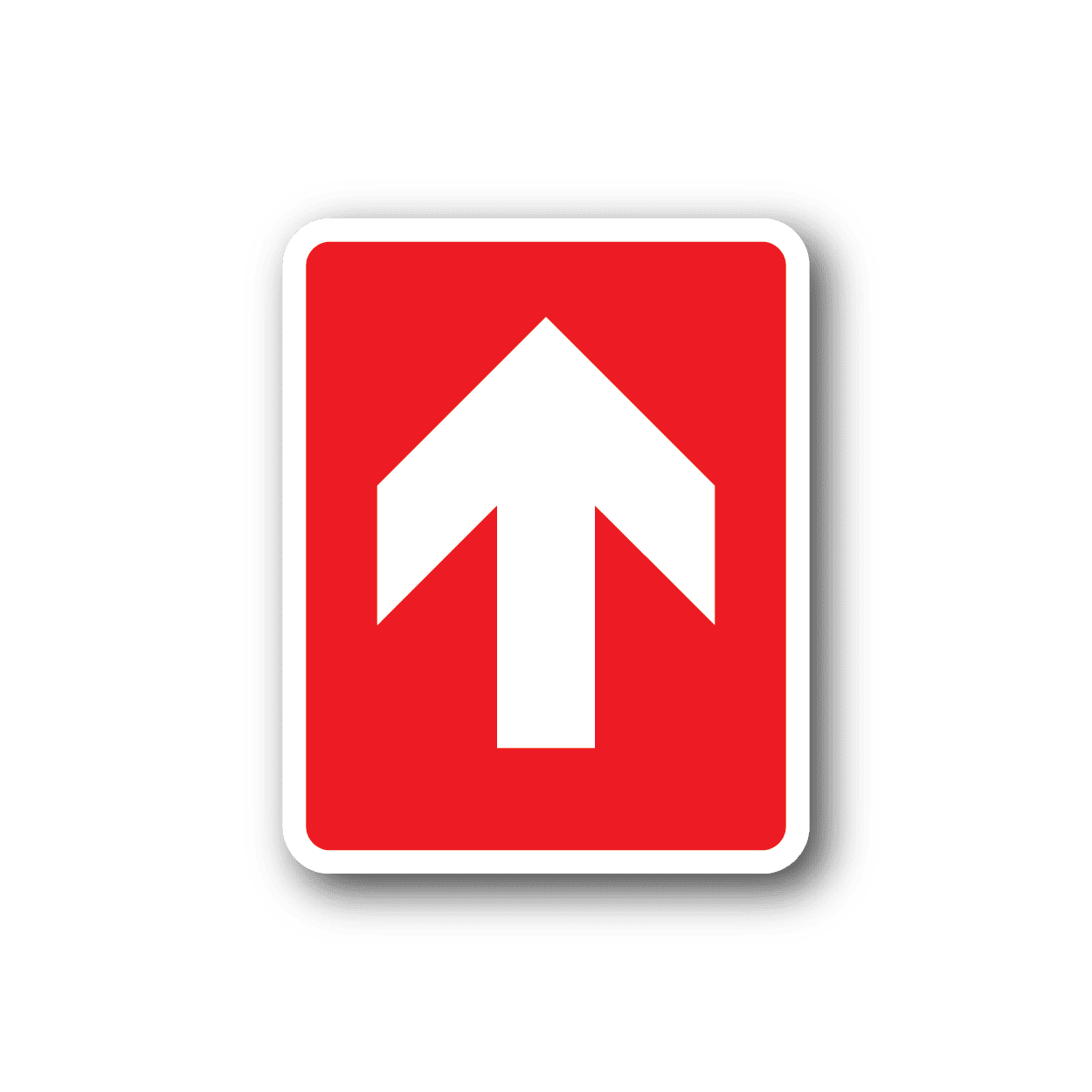 Image of Fire Exit Straight ahead Sticker