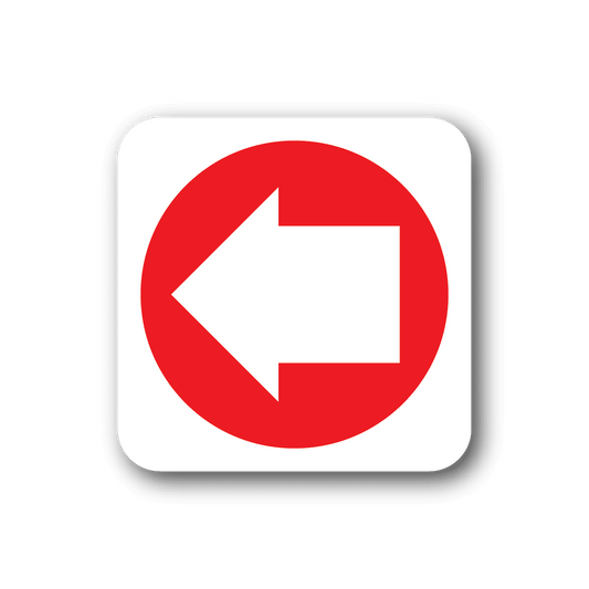 Image of Fire Exit to the left Sticker