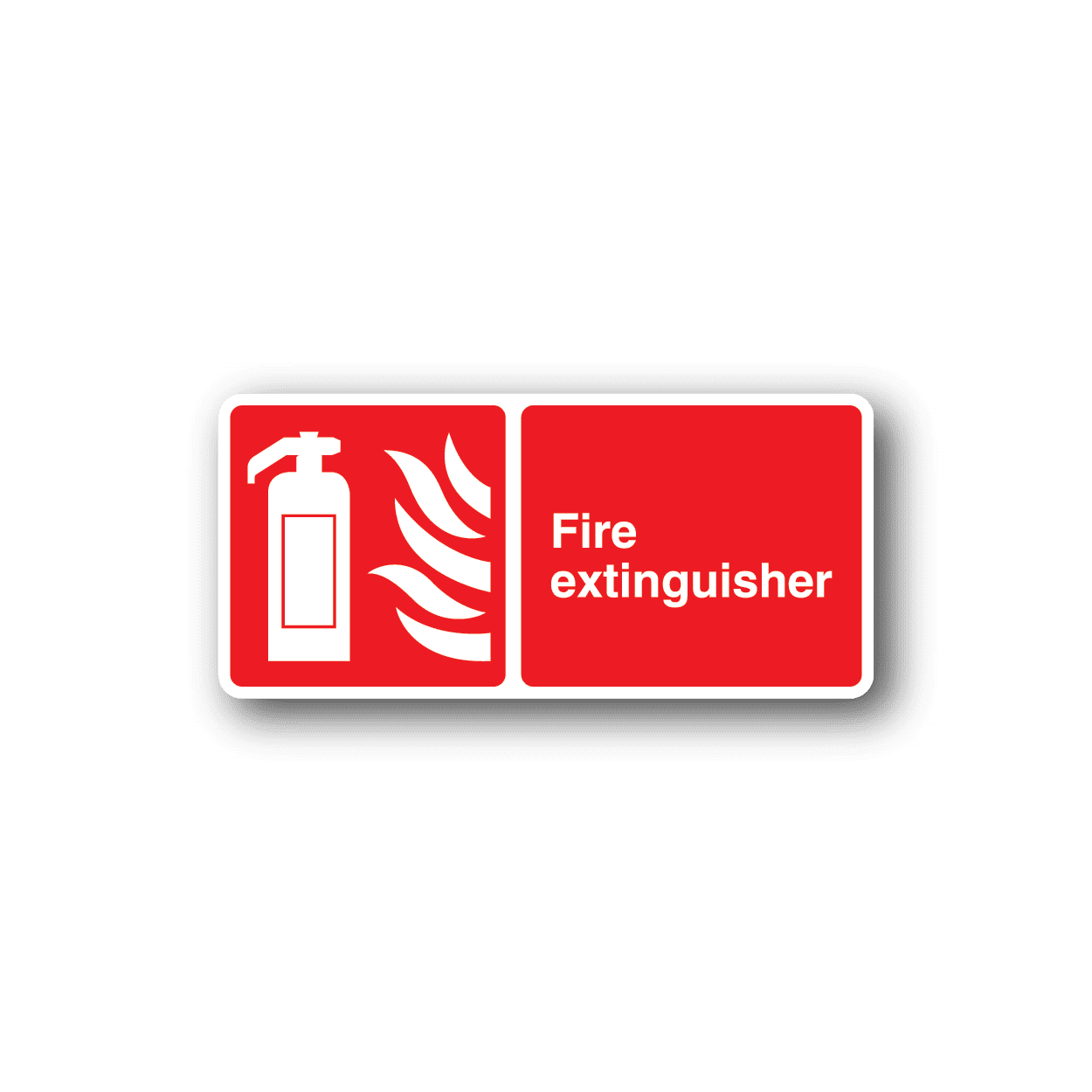 Image of Fire Extinguisher Rectangle Sticker