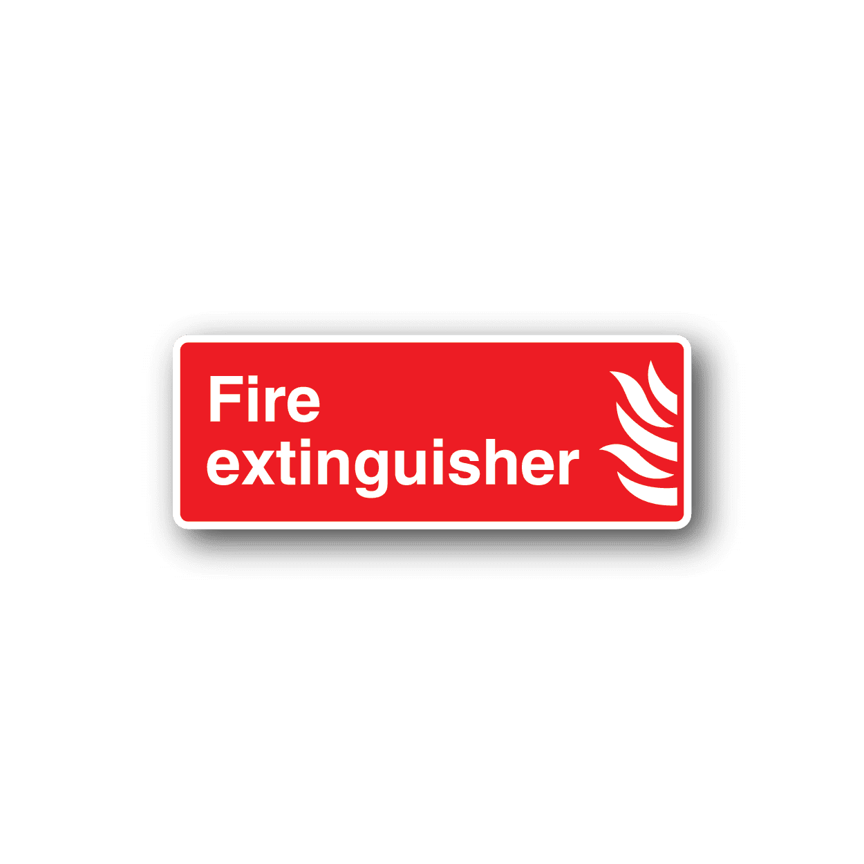 Image of Fire Extinguisher Red Sticker