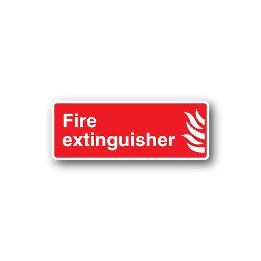 Image of Fire Extinguisher Red Sticker