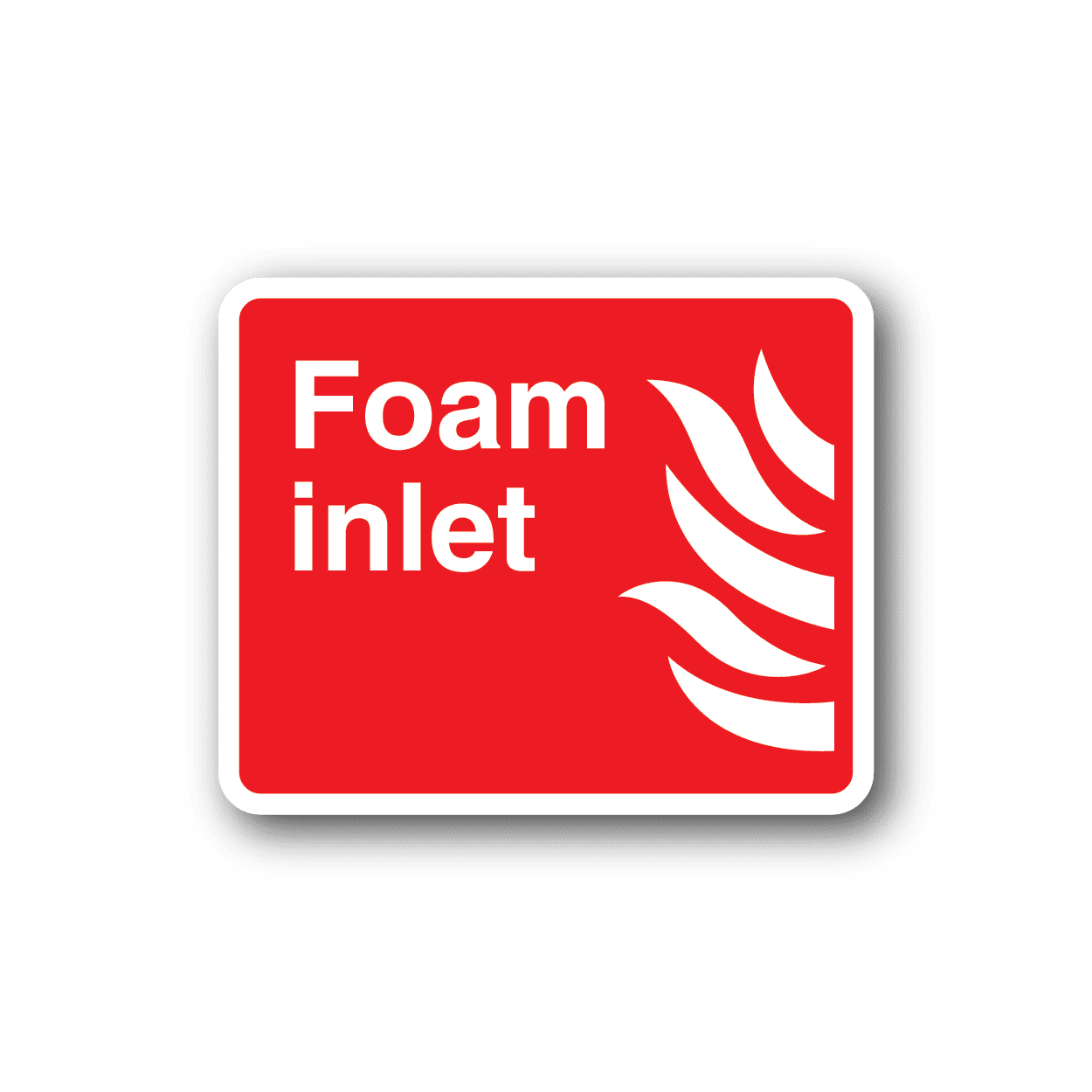 Image of Fire Foam Inlet Sticker