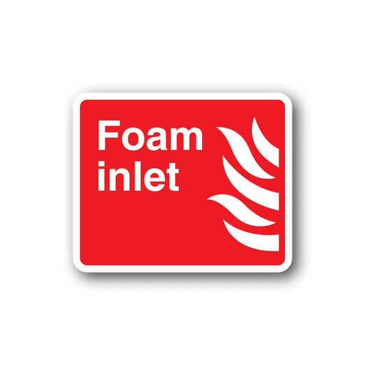 Image of Fire Foam Inlet Sticker